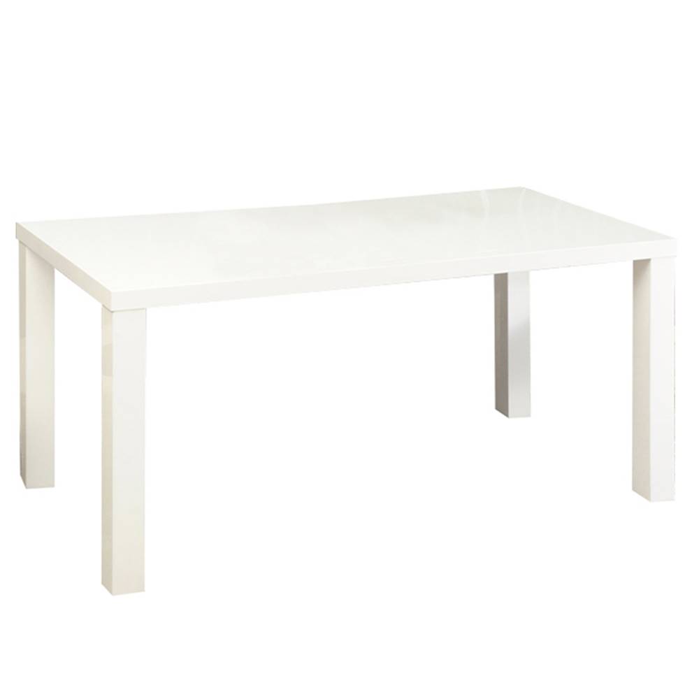 Kondela Jedálenský stôl biela vysoký lesk HG 120x80 cm ASPER NEW TYP 2, značky Kondela