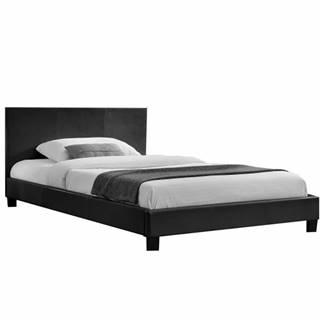 Kondela Manželská posteľ čierna 180x200 NADIRA, značky Kondela