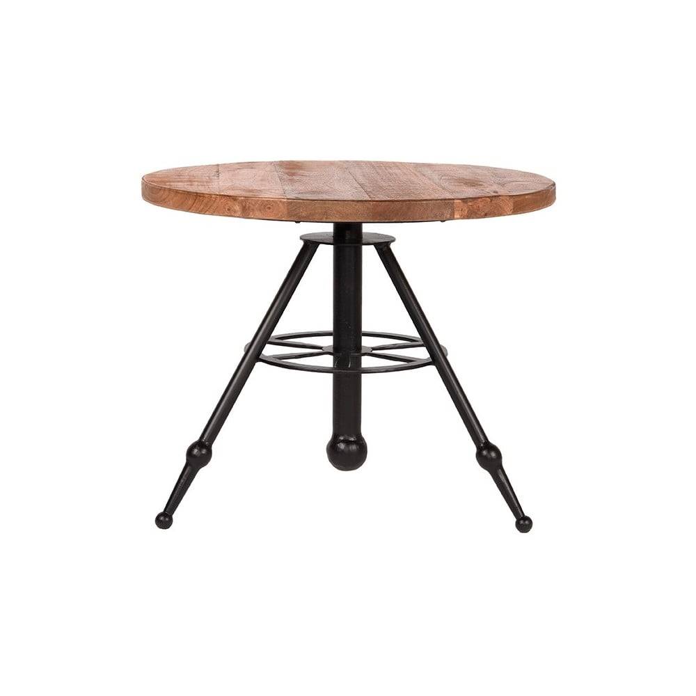 LABEL51 Odkladací stolík s doskou z mangového dreva  Solid, ⌀ 60 cm, značky LABEL51