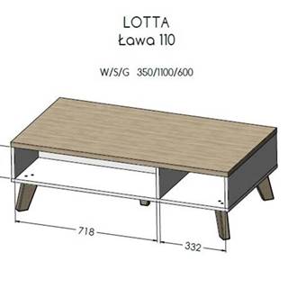 ArtCam Konferenčný stolík LOTTA | 110 cm