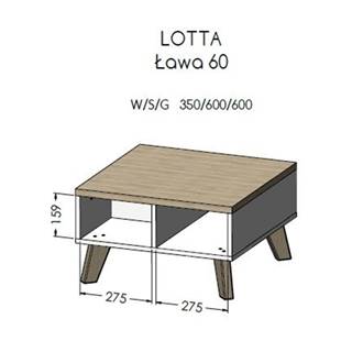 ArtCam Konferenčný stolík LOTTA | 60cm
