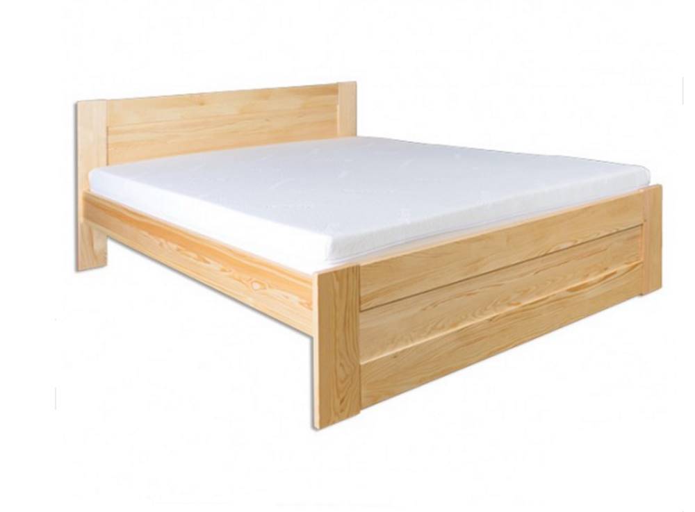 Drewmax  Manželská posteľ - masív LK102 | 140cm borovica, značky Drewmax