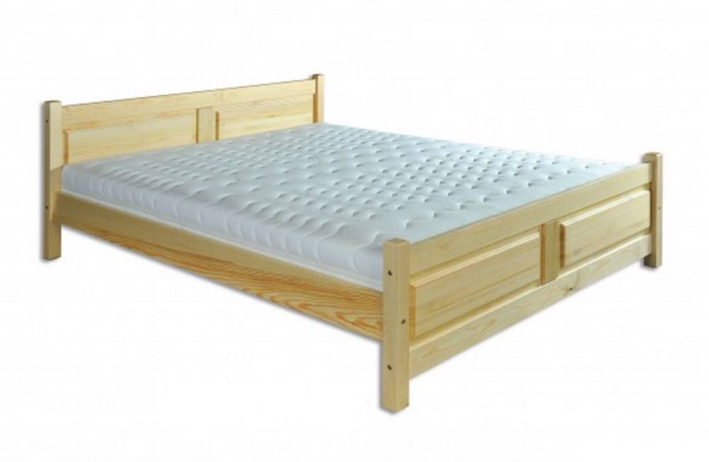 Drewmax  Manželská posteľ - masív LK115 / 140 cm borovica, značky Drewmax