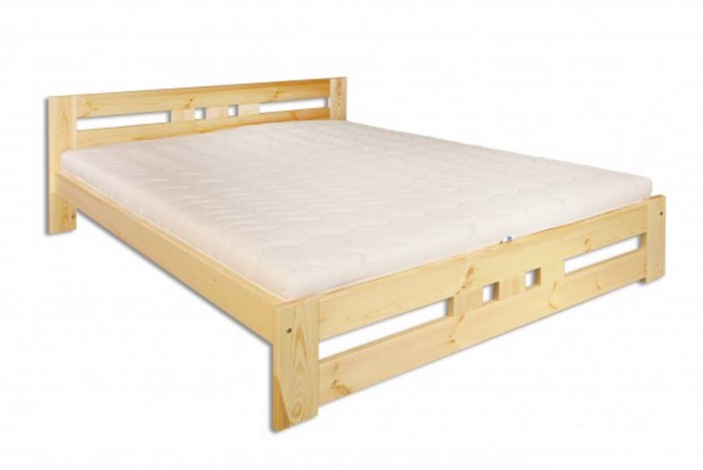 Drewmax  Manželská posteľ - masív LK117 / 140 cm borovica, značky Drewmax