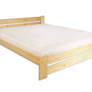 Drewmax Manželská posteľ - masív LK118 / 180 cm borovica