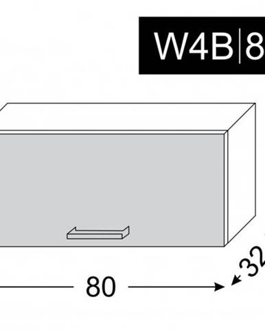 ArtExt Vrchná kuchynská skrinka Napoli W4B/80 POVRCHOVÁ ÚPRAVA DVIEROK