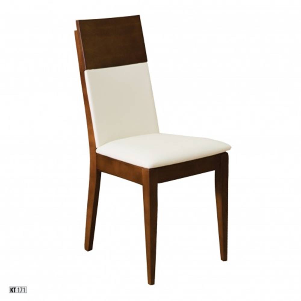 Drewmax  Jedálenská stolička - masív KT171 | buk / koža, značky Drewmax