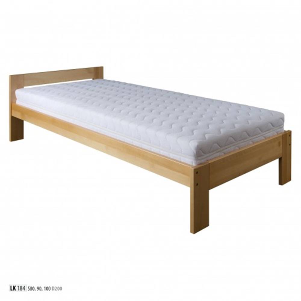 Drewmax  Jednolôžková posteľ - masív LK184 | 80 cm buk, značky Drewmax