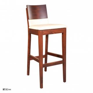 Drewmax Barová stolička - masív KT192 | buk / látka