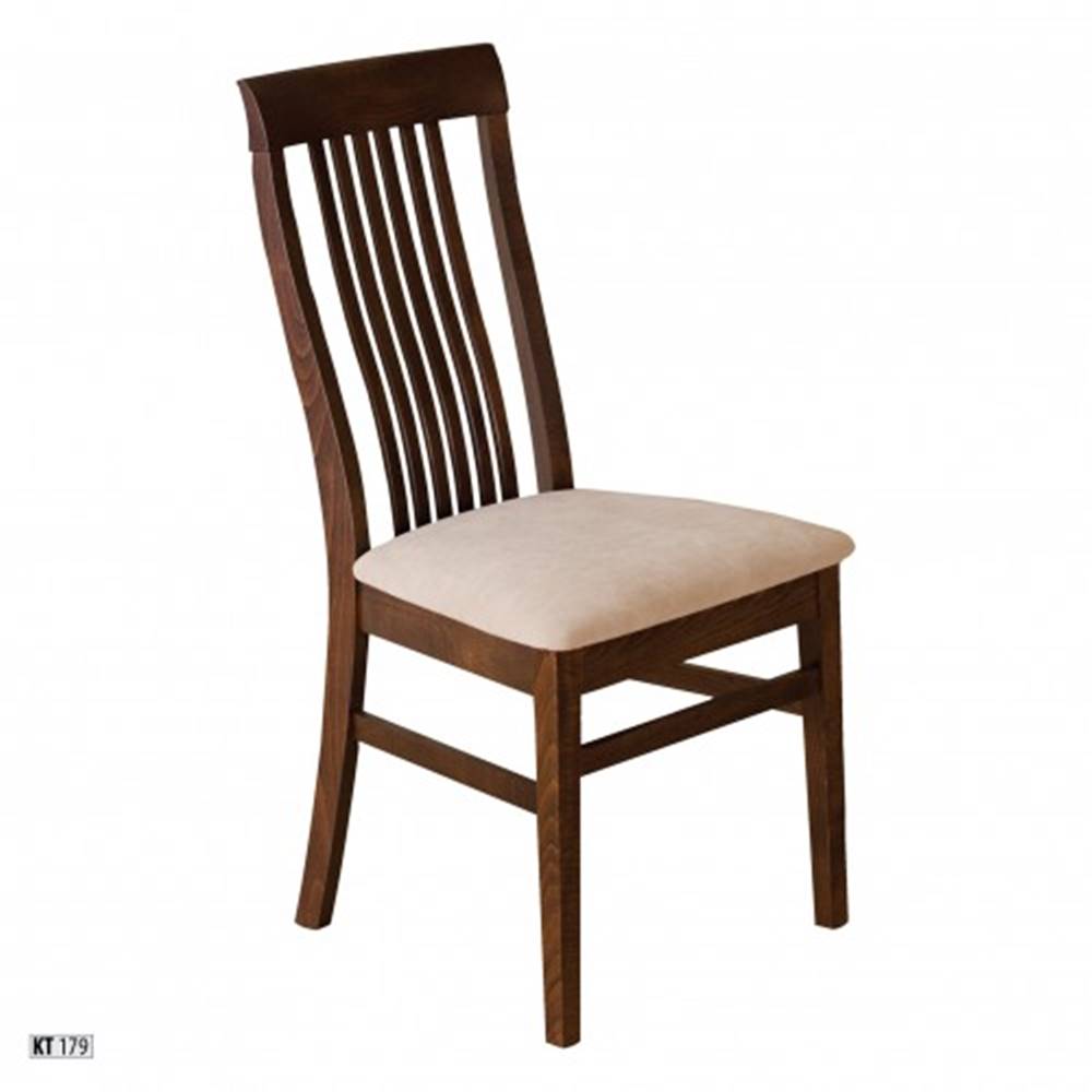 Drewmax  Jedálenská stolička - masív KT179 | buk / látka, značky Drewmax