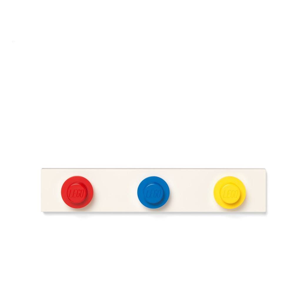 LEGO® Nástenný vešiak v červenej, modrej a žltej farbe , značky LEGO®