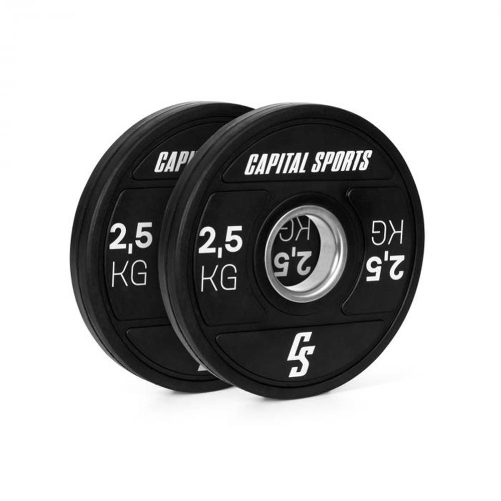 Capital Sports  Elongate 2020, kotúče, 2 x 2,5 kg, tvrdá guma, 50,4 mm, značky Capital Sports