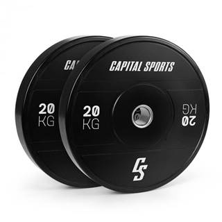Capital Sports  Elongate 2020, kotúče, 2 x 20 kg, tvrdá guma, 50,4 mm, značky Capital Sports