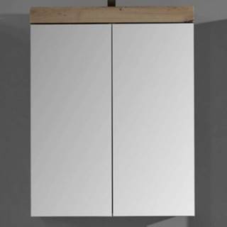 ASKO - NÁBYTOK Kúpeľňová skrinka so zrkadlom Amanda 405, sukový dub, značky ASKO - NÁBYTOK