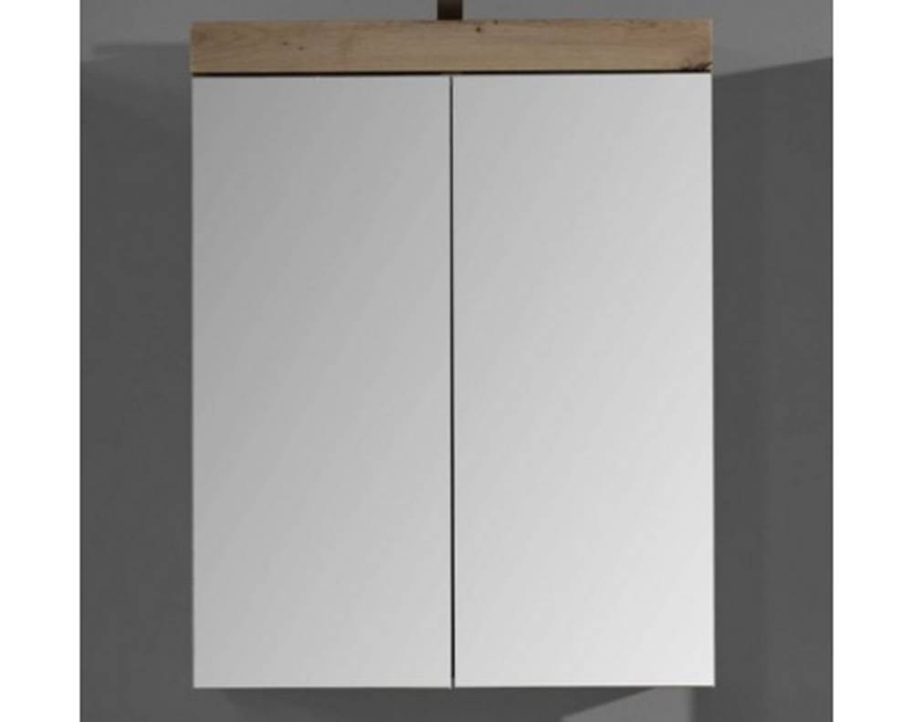 ASKO - NÁBYTOK Kúpeľňová skrinka so zrkadlom Amanda 405, sukový dub, značky ASKO - NÁBYTOK