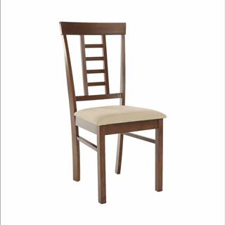 Jedálenská stolička orech/béžová OLEG NEW