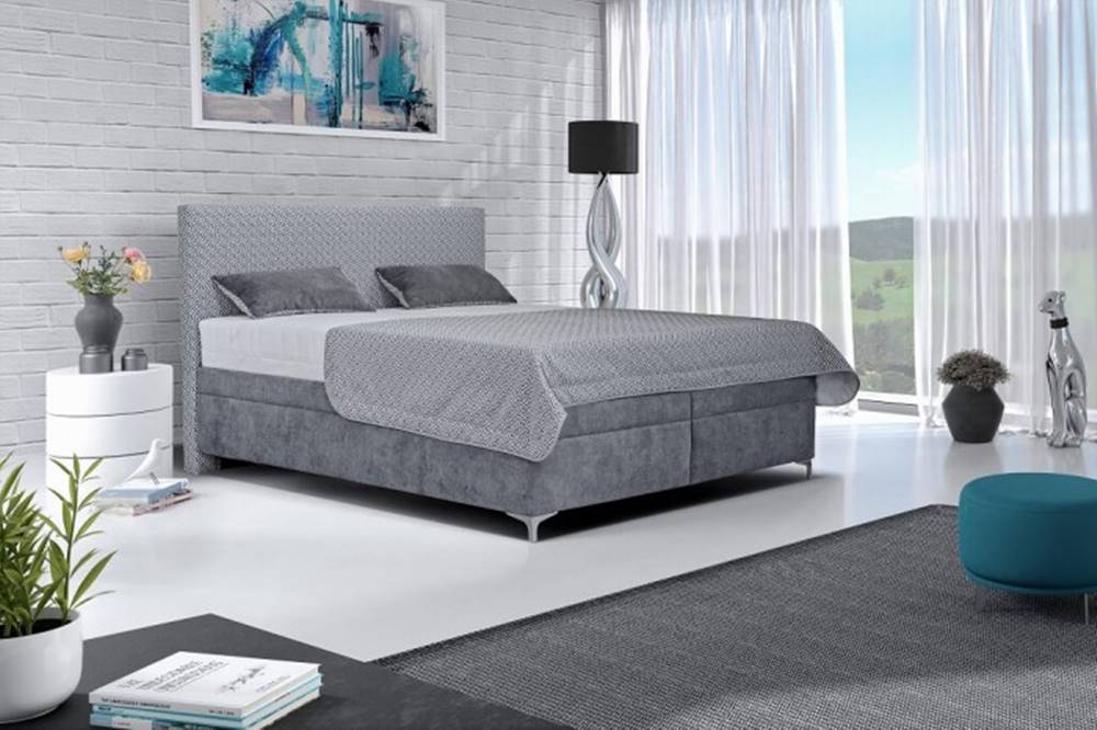 OKAY nábytok Čalúnená posteľ Sonia 180x200, vrátane matraca, pol. roštu a úp, značky OKAY nábytok