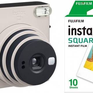 Fuji Fotoaparát film Instax Square SQ1, biela + fotopapier 10ks, značky Fuji