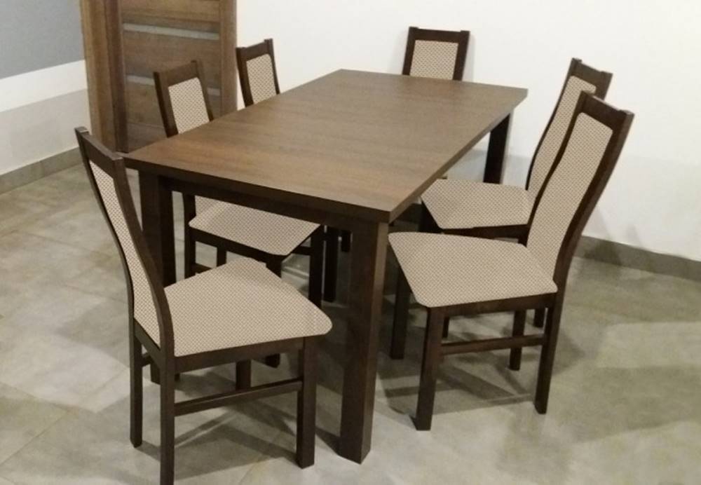 OKAY nábytok Jedálenský set Agáta - 6x stolička, 1x rozkladací stôl, značky OKAY nábytok