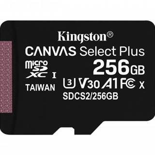 Kingston Micro SDXC karta  Canvas Select Plus 256GB, značky Kingston