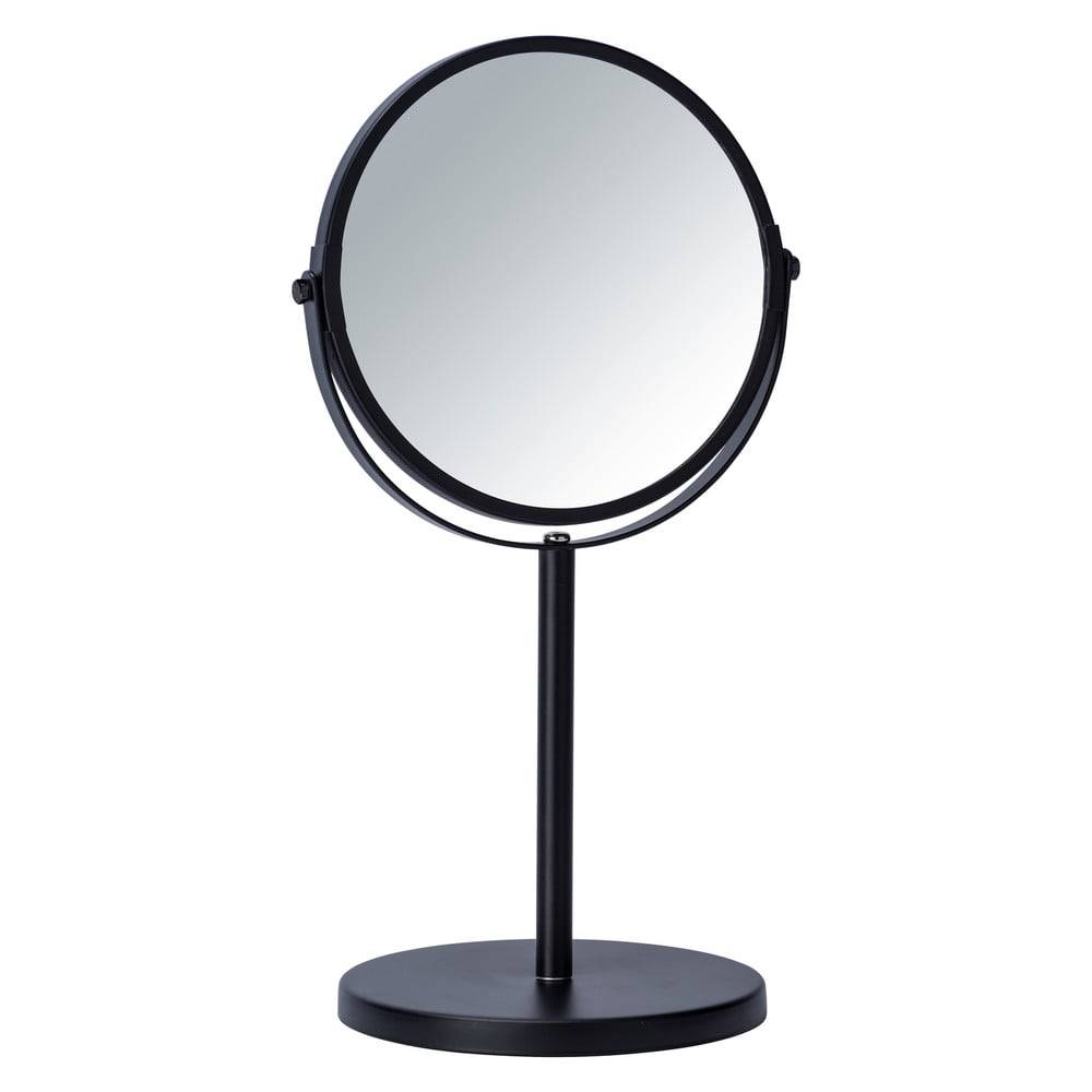 Wenko Čierne kozmetické zrkadlo  Assisi, ⌀ 17 cm, značky Wenko