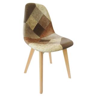 Jedálenská stolička patchwork/buk SALEVA