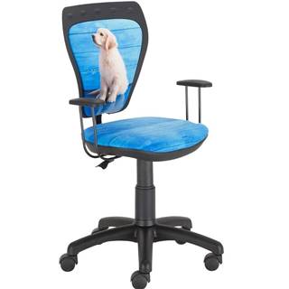 Kancelárska stolička Ministyle Black Biely labrador