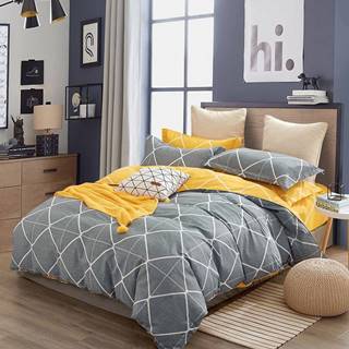 Bavlnená saténová posteľná bielizeň ALBS-01196B 160x200