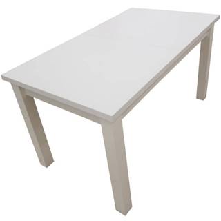 MERKURY MARKET Jedálenský stôl ST28 140X80L+40 biely, značky MERKURY MARKET