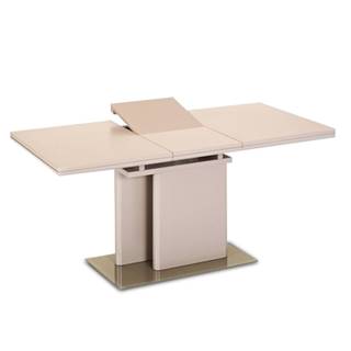 Jedálenský rozkladací stôl capuccino extra vysoký lesk VIRAT poškodený tovar