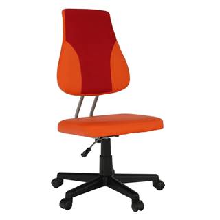 Otočná rastúca stolička oranžová/červená RANDAL poškodený tovar