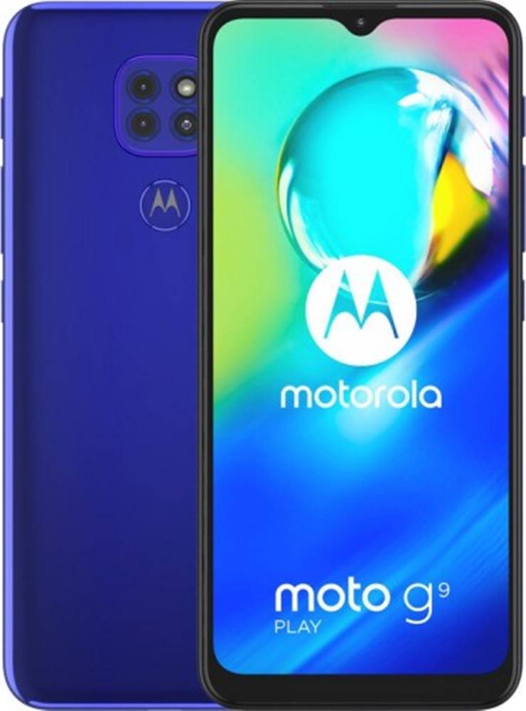 Motorola Mobilný telefón  G9 Play 4 GB/64 GB, modrý, značky Motorola
