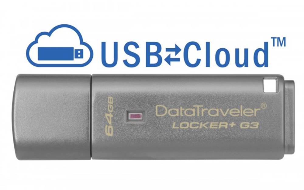 Kingston USB kľúč 64GB  DT Locker+ G3, 3.0, značky Kingston