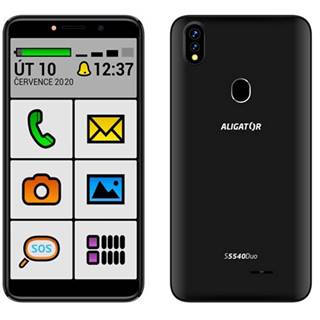 Aligator Mobilný telefón  S5540KS 2GB/32GB, Kids+Senior, čierny, značky Aligator