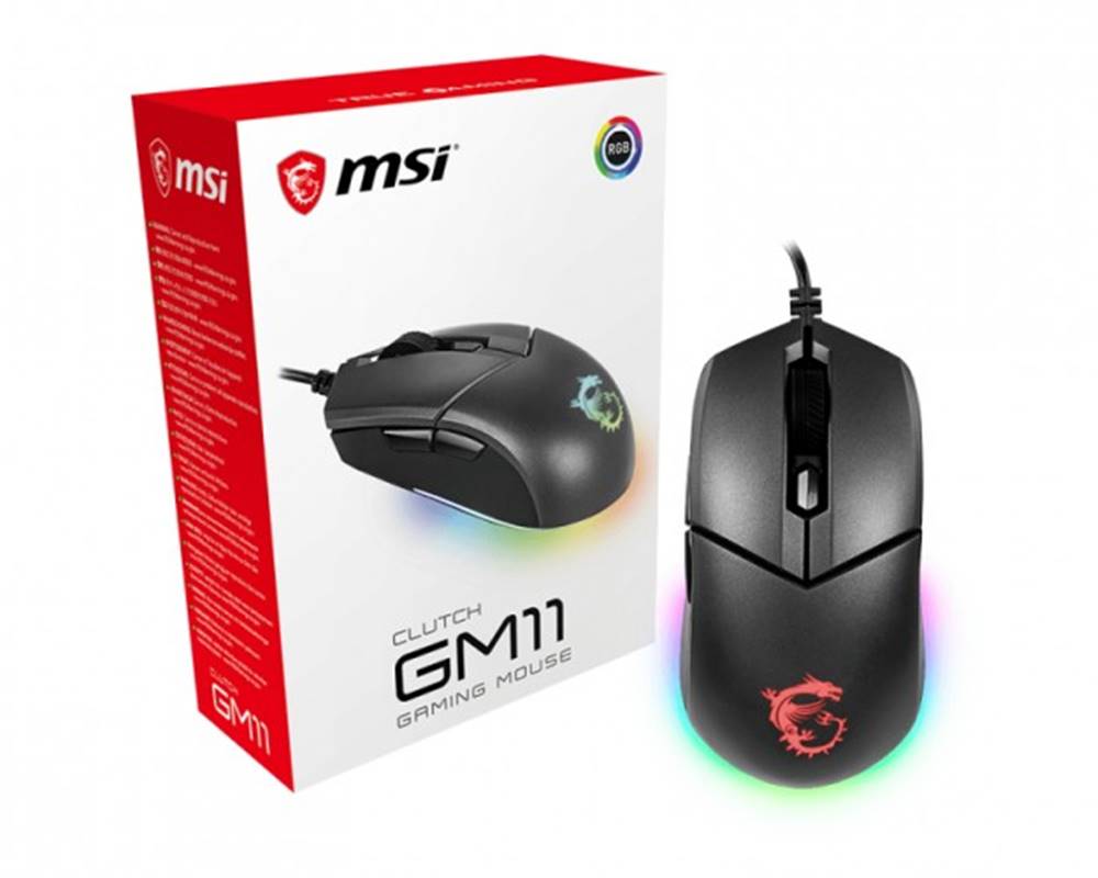 MSI Herná myš  Clutch GM11, značky MSI