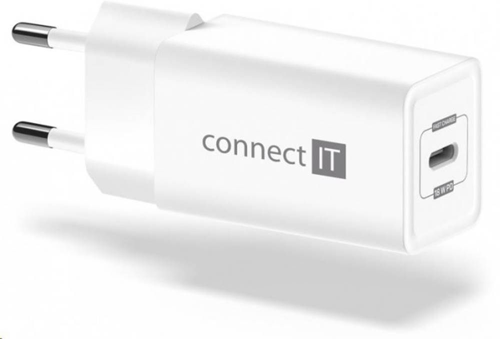 Connect IT Nabíjačka  1xUSB TypC, PD Fast Charge, 18W, biela, značky Connect IT