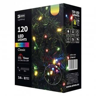 EMOS Vianočné osvetlenie Emos ZY0813T, farebné, 12 m, značky EMOS