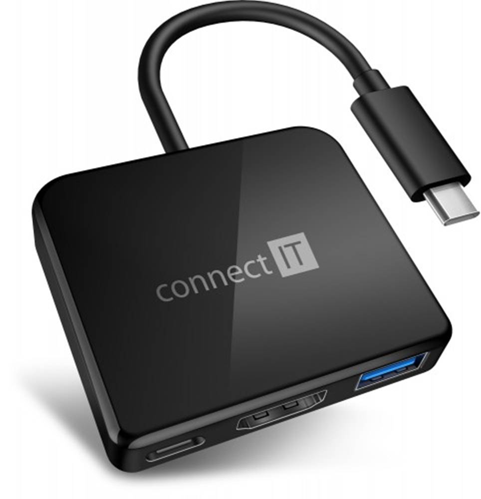 Connect IT USB-C hub 3v1 Connect It CHU-7050-BK, značky Connect IT