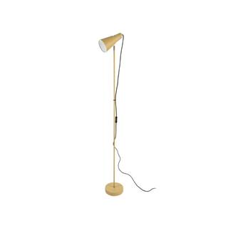 Leitmotiv Horčicovožltá stojacia lampa  Mini Cone, výška 147,5 cm, značky Leitmotiv