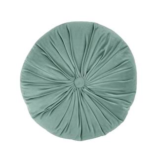 Zelený zamatový dekoratívny vankúš Tiseco Home Studio Velvet, ø 38 cm