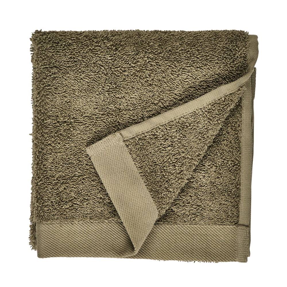 Södahl Olivovozelený uterák z froté bavlny  Organic, 60 x 40 cm, značky Södahl