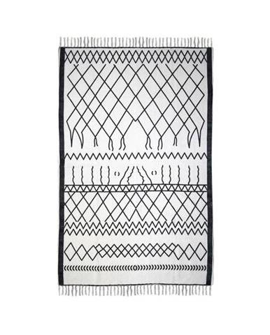 Čierno-biely bavlnený koberec HSM collection Colorful Living Garrio, 70 × 120 cm