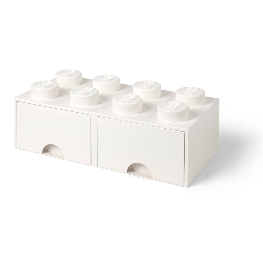 LEGO® Slonovinovobiely úložný box s dvomi zásuvkami , značky LEGO®