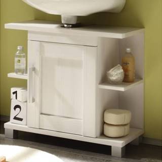 ASKO - NÁBYTOK Kúpeľňová skrinka pod umývadlo Poseidon, bielený smrekovec, značky ASKO - NÁBYTOK