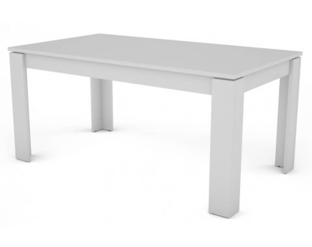 ASKO - NÁBYTOK Jedálenský stôl Inter 160x80 cm, biely, rozkladací, značky ASKO - NÁBYTOK