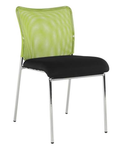 Zasadacia stolička zelená/čierna/chróm ALTAN rozbalený tovar