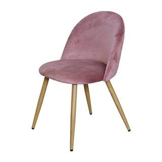 IDEA Nábytok Jedálenská stolička LAMBDA ružový zamat, značky IDEA Nábytok