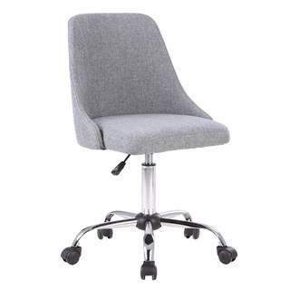 Kancelárska stolička sivá/chróm EDIZ