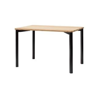 Ragaba Čierny jedálenský stôl so zaoblenými nohami  TRIVENTI, 120 x 80 cm, značky Ragaba