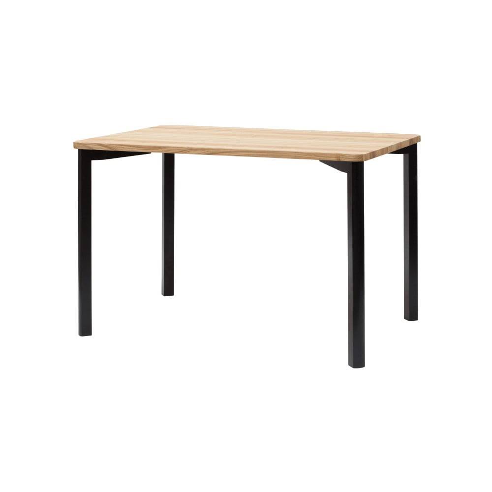 Ragaba Čierny jedálenský stôl so zaoblenými nohami  TRIVENTI, 120 x 80 cm, značky Ragaba